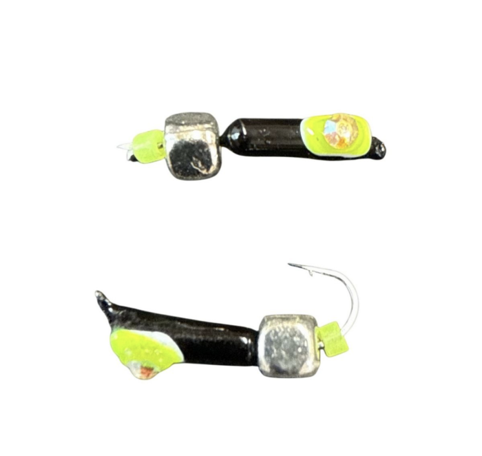 Мормишка Вольфрамова "Латишка" Гвоздик - Котяче око з кубиком срібло - 0,4 г - МК1046