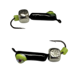 Мормишка Вольфрамова "Латишка" Гвоздик - Котяче око з кубиком срібло - 0,5 г - МК1065