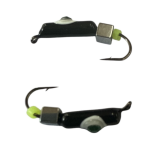 Мормишка Вольфрамова "Латишка" Гвоздик - Котяче око з кубиком срібло - 0,5 г - МК1107