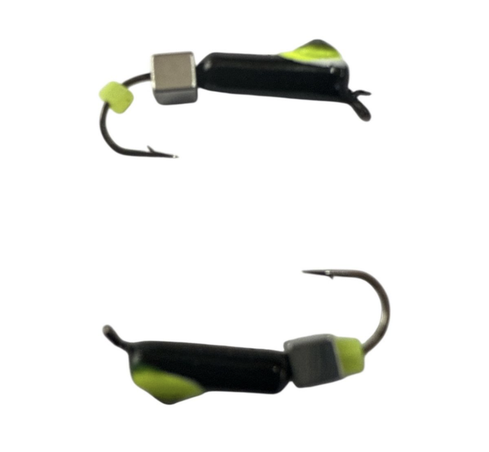 Мормишка Вольфрамова "Латишка" Гвоздик - Котяче око з кубиком срібло - 0,5 г - МК1111