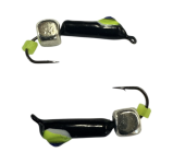 Мормишка Вольфрамова "Латишка" Гвоздик - Котяче око з кубиком срібло - 0,5 г - МК1115