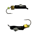 Мормишка Вольфрамова "Латишка" Гвоздик - Котяче око з кубиком золото - 0,5 г - МК1051