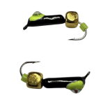 Мормишка Вольфрамова "Латишка" Гвоздик - Котяче око з кубиком золото - 0,5 г - МК1087