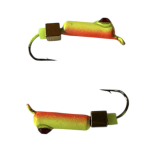 Мормишка Вольфрамова "Латишка" Гвоздик - Котяче око з кубиком золото - 0,5 г - МК1102