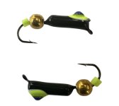 Мормишка Вольфрамова "Латишка" Гвоздик - Котяче око з кулькою золото - 0,5 г - МК1108