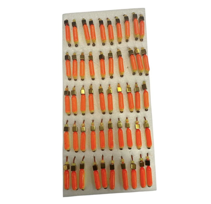 Мормишка Вольфрамова "Латишка" Гвоздик - З кубиком золото - 0,5 г - МК1025