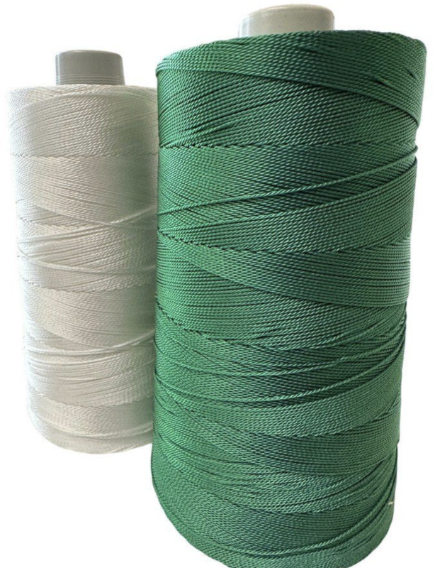 Нитка капронова (поліамідна) 93,5текс*3 (0,8 мм) - Біла - 200 г