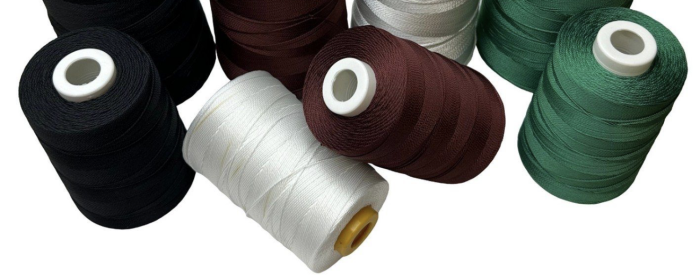 Нитка капронова (поліамідна) 93,5текс*3 (0,8 мм) - Біла - 200 г