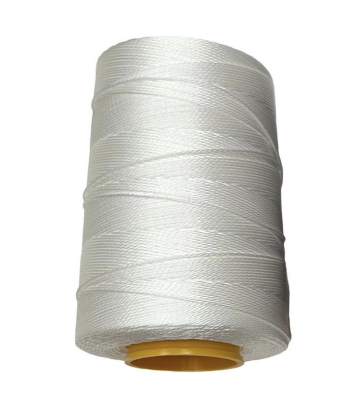 Нитка капронова (поліамідна) 93,5текс*3 (0,8 мм) - Біла - 200 г