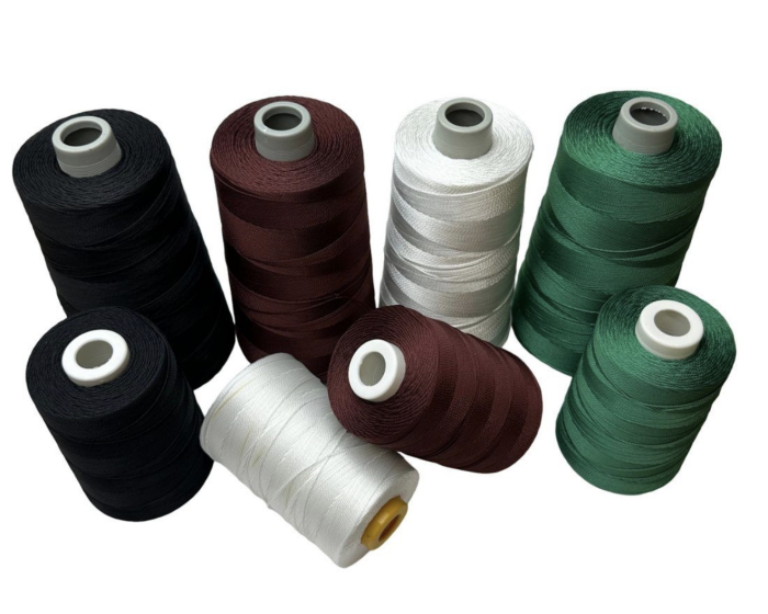 Нитка капронова (поліамідна) 93,5текс*3 (0,8 мм) - Біла - 400 г