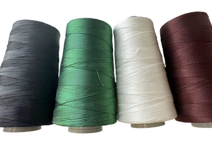 Нитка капронова (поліамідна) 93,5текс*3 (0,8 мм) - Чорна - 200 г