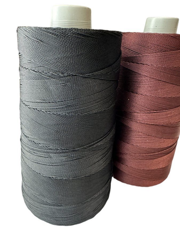 Нитка капронова (поліамідна) 93,5текс*3 (0,8 мм) - Чорна - 200 г