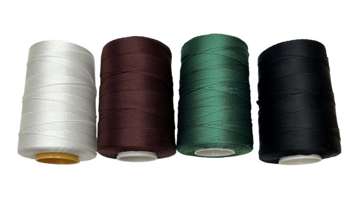 Нитка капронова (поліамідна) 93,5текс*3 (0,8 мм) - Чорна - 200 г