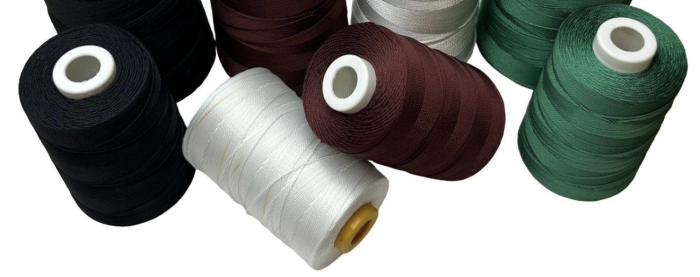 Нитка капронова (поліамідна) 187текс*3 (1,2 мм) - Зелена - 200 г