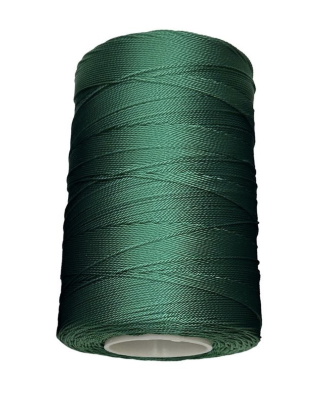 Нитка капронова (поліамідна) 187текс*3 (1,2 мм) - Зелена - 200 г