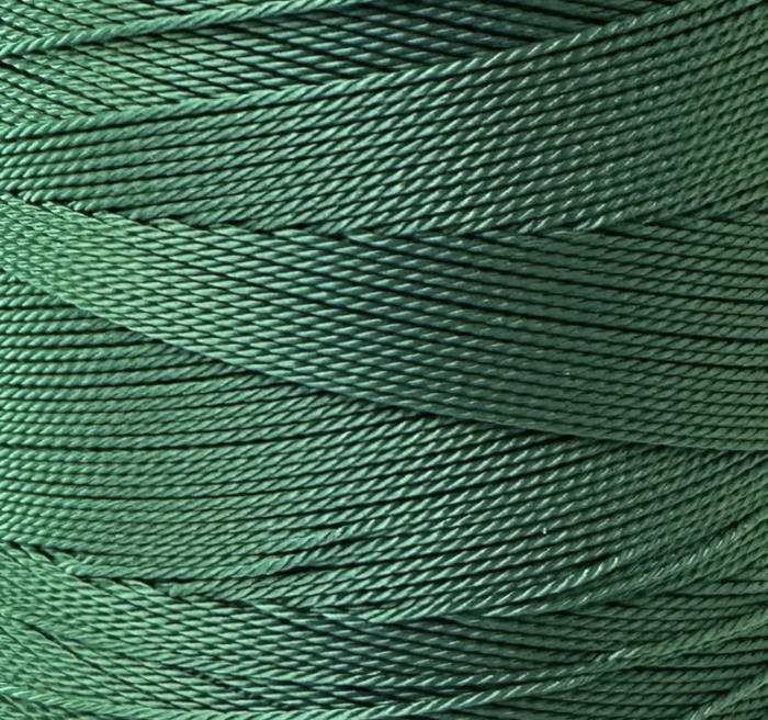 Нитка капронова (поліамідна) 93,5текс*3 (0,8 мм) - Зелена - 400 г