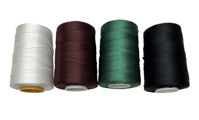 Нитка капронова (поліамідна) 187текс*3 (1,2 мм) - Зелена - 400 г