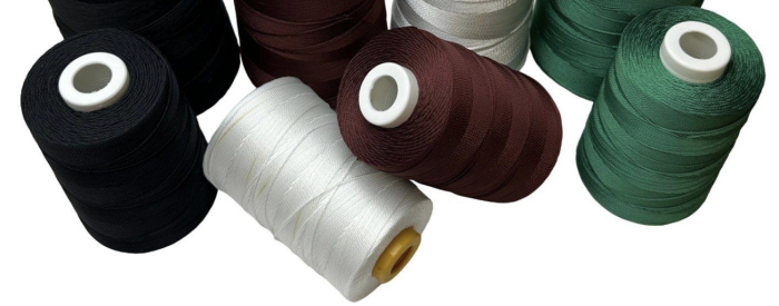 Нитка капронова (поліамідна) 93,5текс*3 (0,8 мм) - Зелена - 400 г