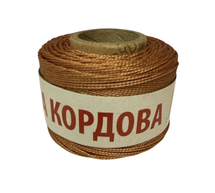 Нитка кордова (капронова) - вологостійка - Ø0,7 мм - коричневий - 50 г