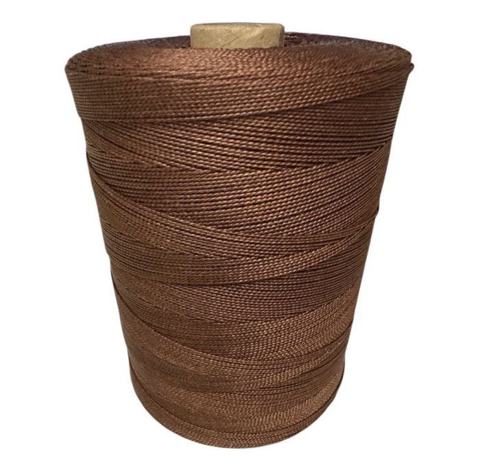 Нитка кордова (капронова) - вологостійка - Ø0,8 мм - темно-коричневий - 1 кг