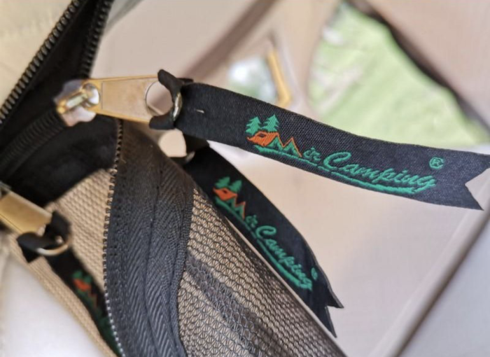 Намет-куб зимовий чотиришаровий Mircamping 2019 - 4-місний - Мобільна лазня з підлогою - Сіро-Помаранчева