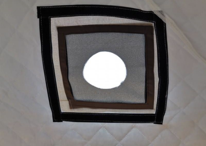 Намет-куб зимовий чотиришаровий Mircamping 2019 - 4-місний - Мобільна лазня з підлогою - Сіро-Помаранчева