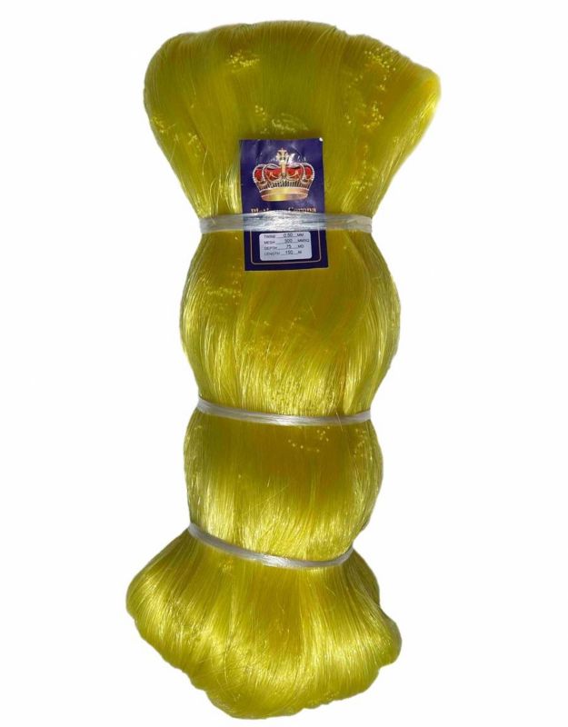 Сетеполотно поріжне Platinum Corona - Рибальська лялька - Лісочка Ø0,50 мм - Жовтий - Висота 75 осередків - 150 м