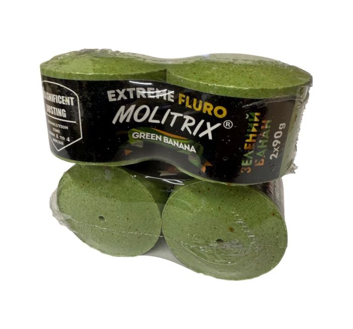 Технопланктон Molitrix "Extreme FLURO" - Зелений банан - 2шт/уп