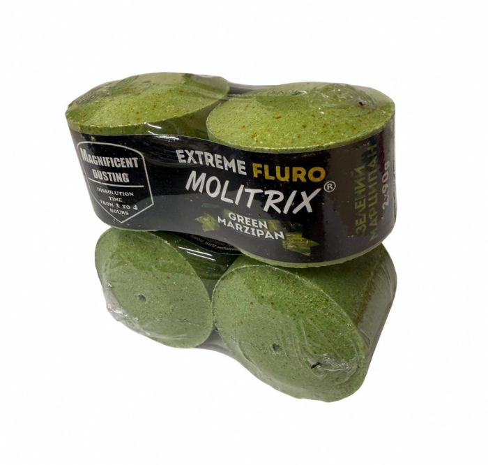 Технопланктон Molitrix "Extreme FLURO" - Зелений марципан - 2шт/уп